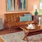 Baxton Studio Nikko Mid-century Modern Tan Faux Leather and Walnut Brown finished Wood Sofa 175-10976-Zoro - alternate 5